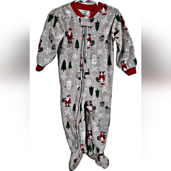 Carters Boys 4-7 Santa Microfleece Coat Set